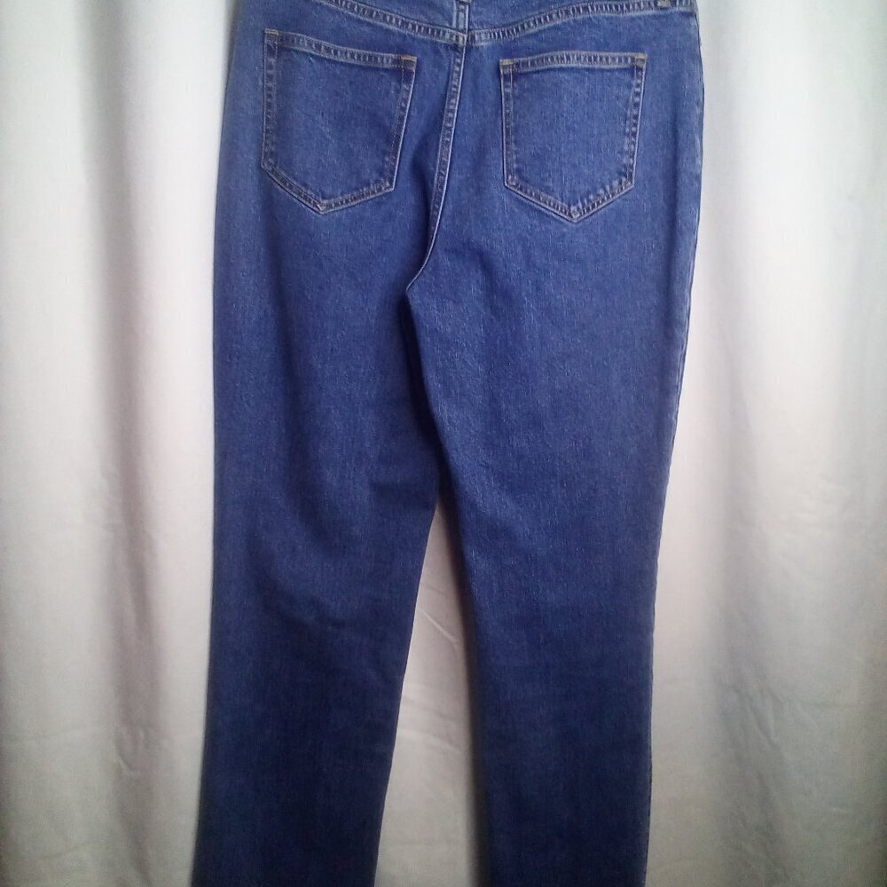 Lands' End Jeans 10 Women High Rise Straight Blue - Picture 4 of 15